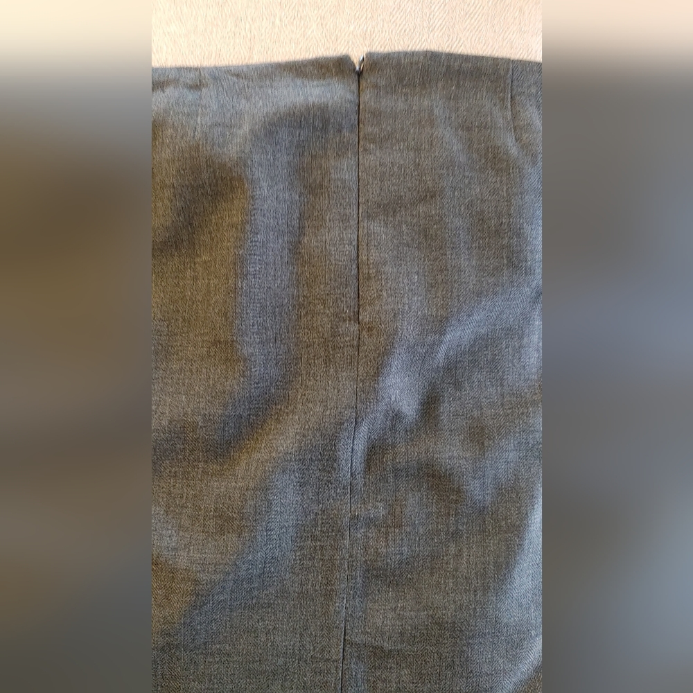 Women's Plus Grey Pencil Skirt